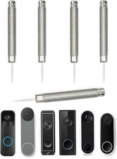 5 Pack Doorbell Key Replacement Compatible with Blink/Google silver 