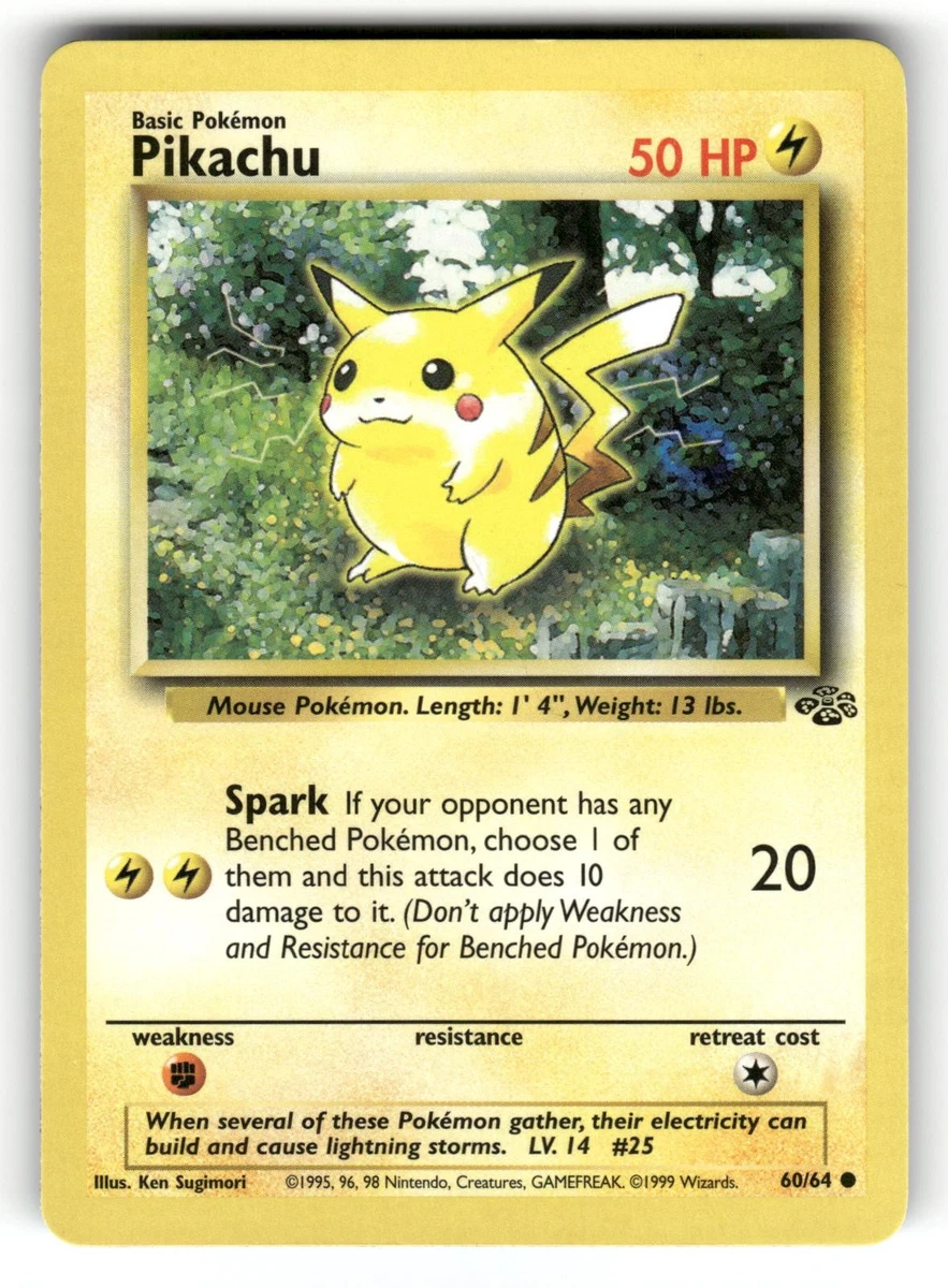 Pokémon Pikachu Pokémon TCG Jungle Individual Collectible Card