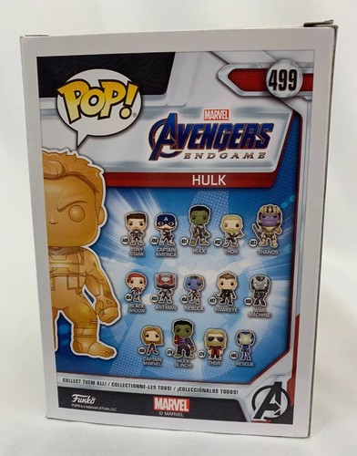 Funko Pop! #499 Marvel Avengers End Game - Hulk Orange Chrome Walmart Exclusive - Picture 2 of 4