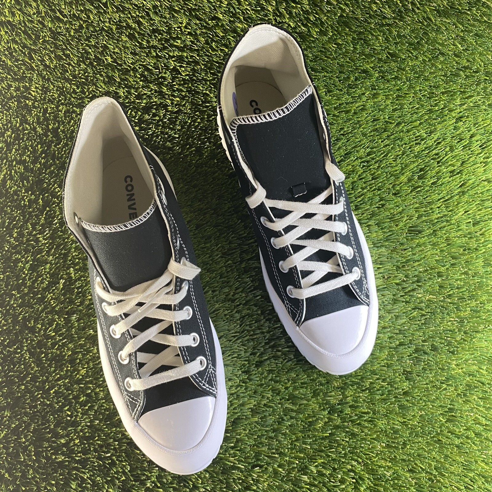 Converse Mens 8.5/ Womens 10.5 BlackChuck Taylor Lugged All Star A00870C No Box thumbnail 2