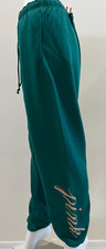 Victoria's Secret PINK Ivy Fleece Campus Sweatpants Logo Green XXL