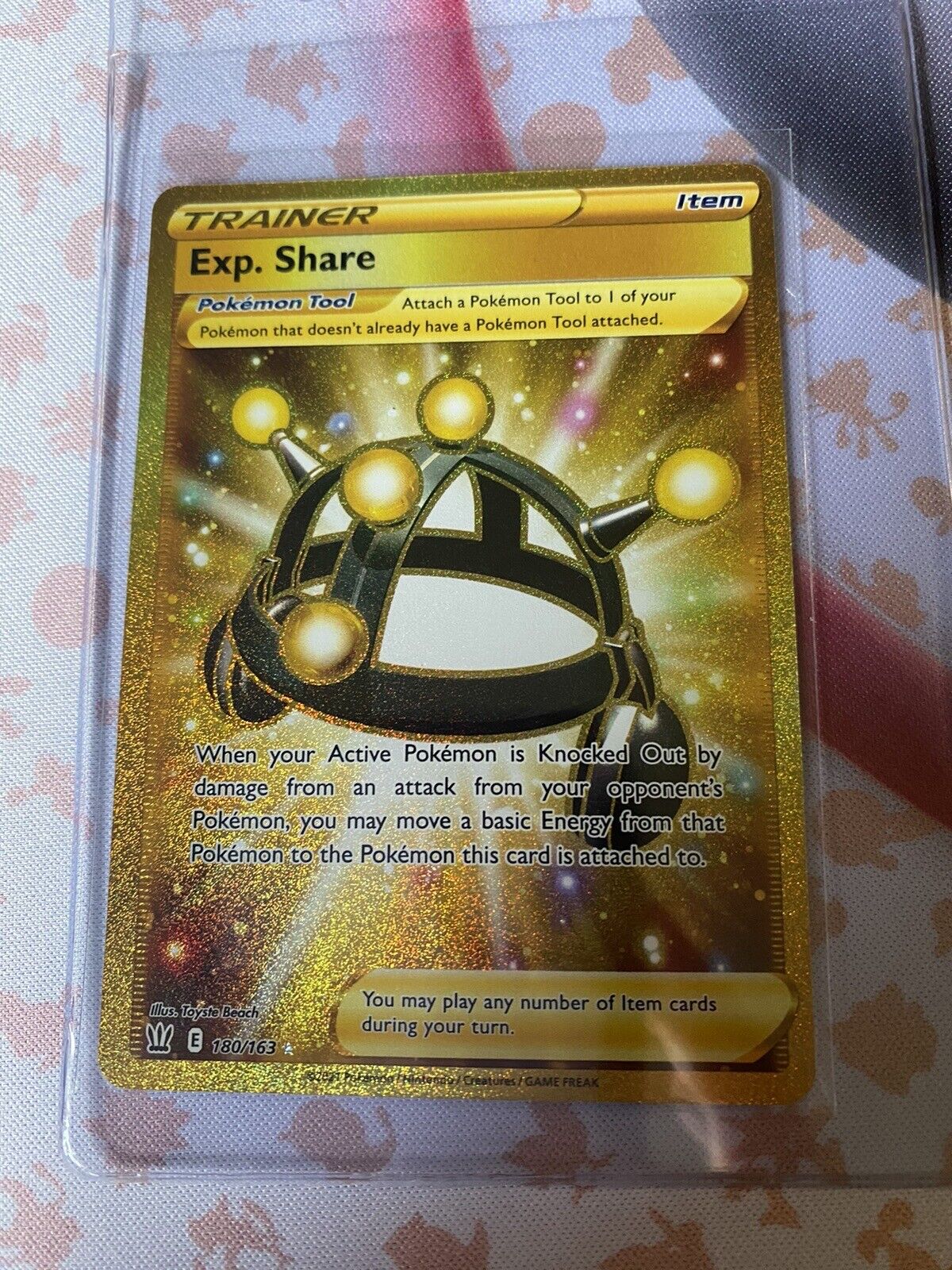 Pokémon TCG - Battle Styles - Exp. Share - Trainer Gold Secret Rare 180/163 NM/M