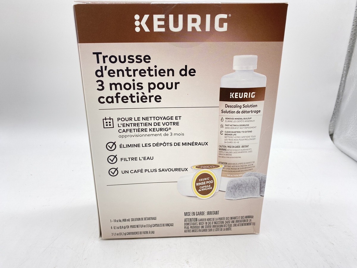 Keurig Brewer Cleaner Includes 14 oz. Descaling Solution