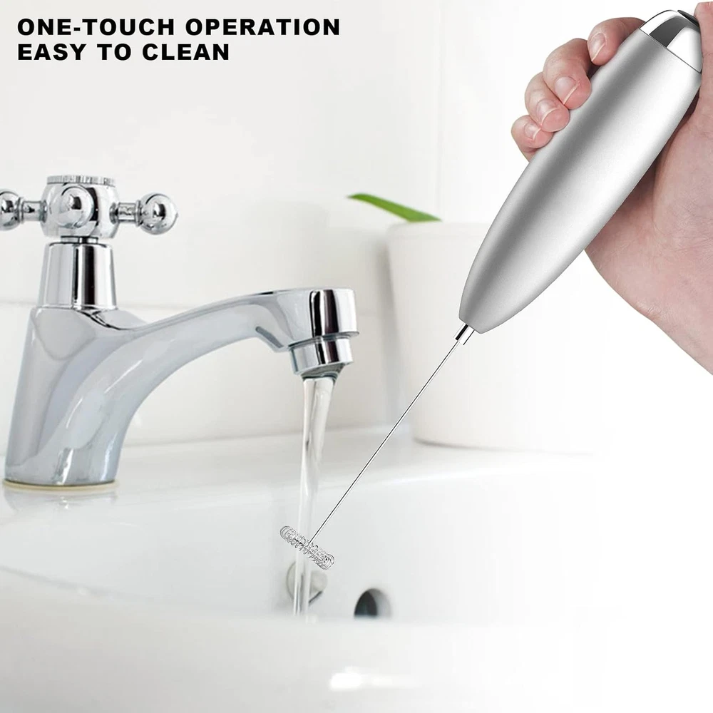 Milk Frother, Frother for Coffee, Upgraded Titanium Motor Handheld Frother Elect