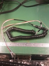 Telephone Handset non-modular Receiver Cord 6ft Black Curley Cords