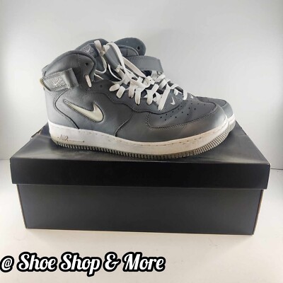   Used Good Nike Air Force 1 Mid QS Jewel NYC Cool Grey DH5622-001 UK 10 US 11 