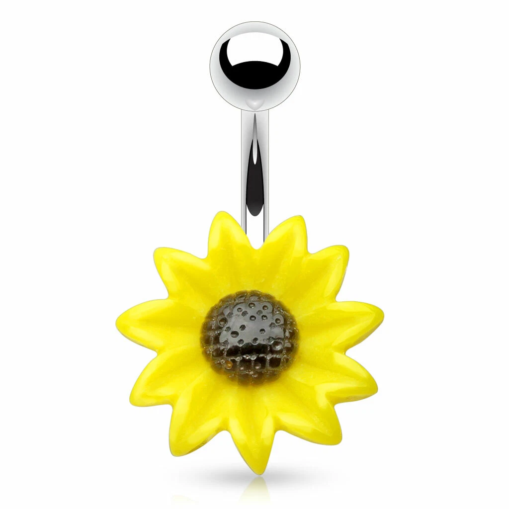 Sunflower online belly ring