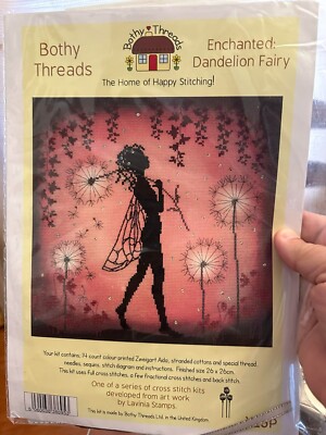 Bothy Threads Kreuzstich-Set „Fairy Hill“ – 26x35cm, Inkl. Aida, Garne, Nadel & Anleitung