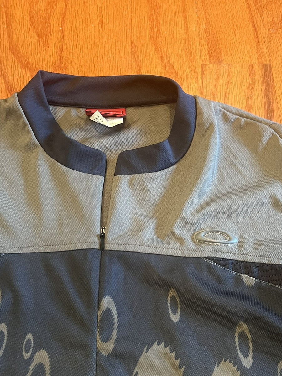 ウェア Oakley soft ware archive cycling shirt Vintage Oakley Software Cycling Jersey Mens Medium Blue Y2K