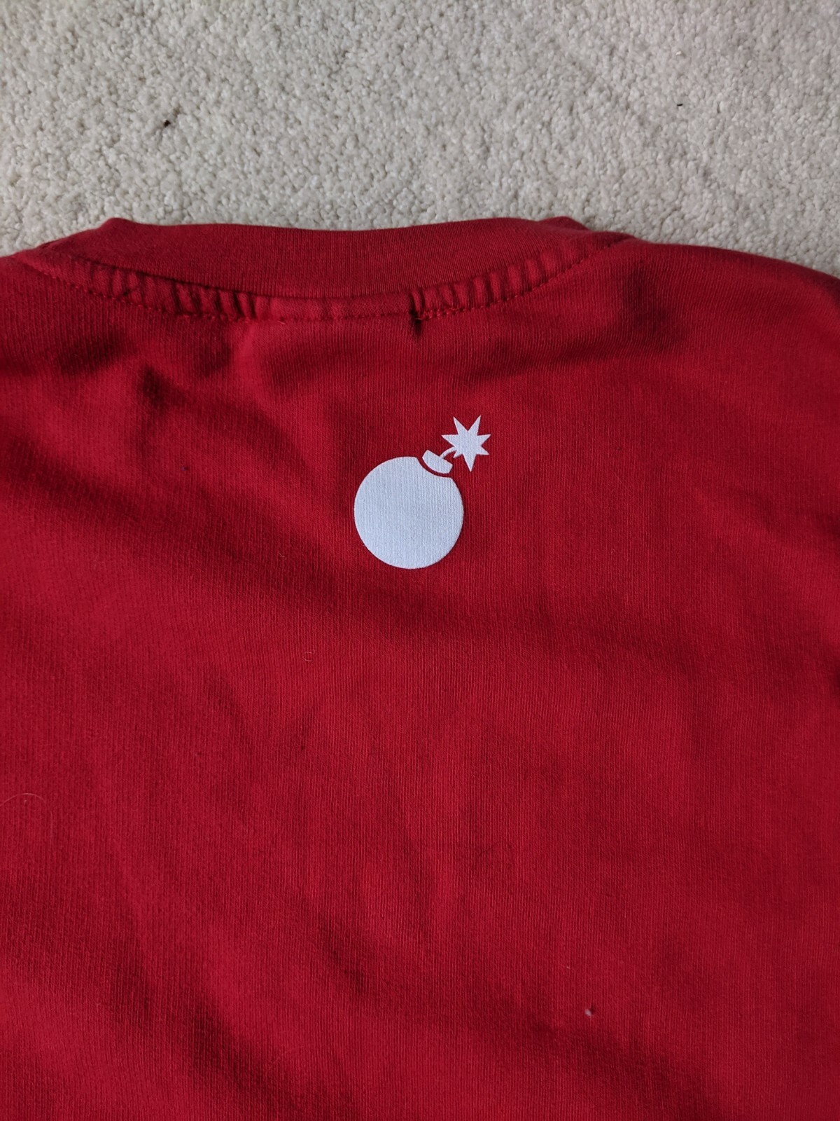 The Hundreds  Crewneck Red Sweatshirt - "Forever Slant" - Size Small image 4