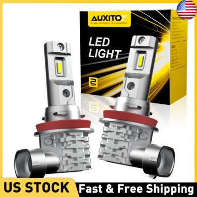AUXITO H11 LED Headlight Kit Low Beam Bulb Super Bright 6500K HID White 40000LM
