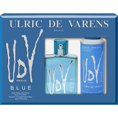 Ulric De Varens UDV Blue Eau De Toilette 100ML + Deo 200ML Men
