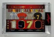Ashe Robinson Nicklaus Esposito 2021 Leaf Ultimate No.USA-04 #11/25 Relic Card