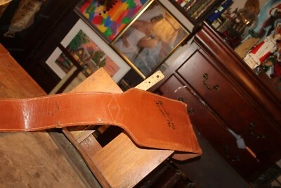 Vintage Leather Masonic Sword Sheath Only Bruce L. Davis Arcadia Florida Mason - Image 1 of 4