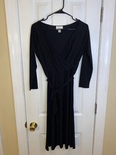 Ann Taylor LOFT Women Black Casual Dress 2