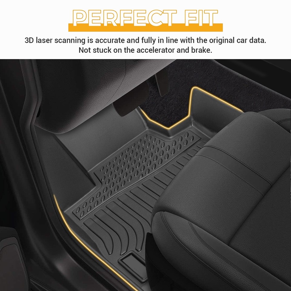 Tapis De Sol Mercedes-Benz GLC (2016-2022) - 3 Pièces En TPE - Noir - Protection Tous Temps