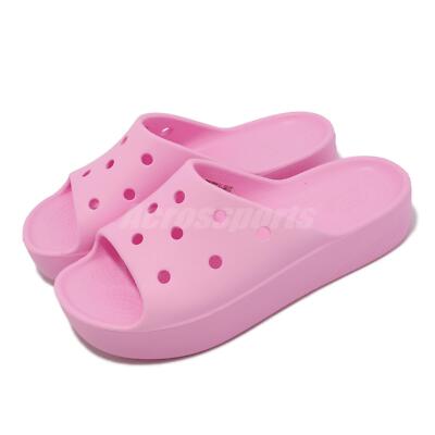 Crocs Classic Platform Slide Flamingo Pink Women Casual Sandal