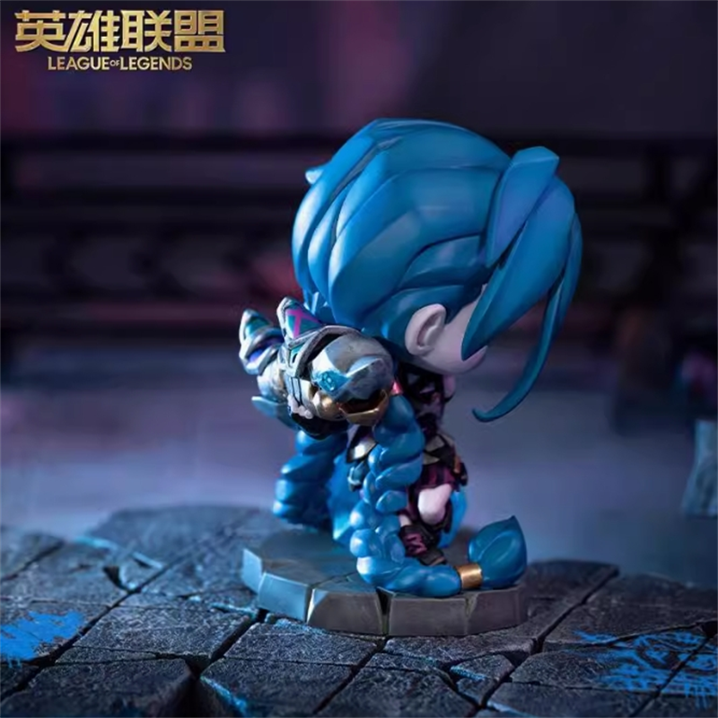 League Of Legends LOL Jinx PVC 11cm Cute Figure Model Statue Toy