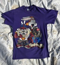 Taz Bugs Bunny Vintage 1993 Single Stitch TShirt Looney Tunes Hip Hop Sz MEDIUM