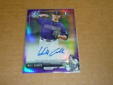 2017 Bowman Chrome WILL GADDIS AUTOGRAPH/AUTO PURPLE REFRACTOR ROCKIES /250 R581