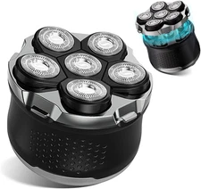 Electric Razor for Men Head Shaver Bald Grooming Kit Wet Dry Black