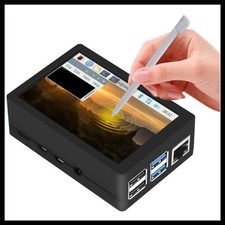 320x480 3.5 inch Touchscreen Kit for Raspberry Pi 4B with Case, Heatsinks & Fan