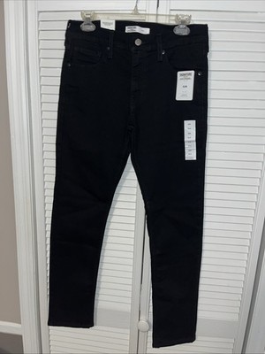 Levi Strauss Signature Gold Slim Fit Super Flex Black Jeans 30x30 NWT