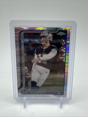 #ad 2025 Topps Chrome Brandon Aubrey 81 Pulsar Refractor Cowboys $4.99