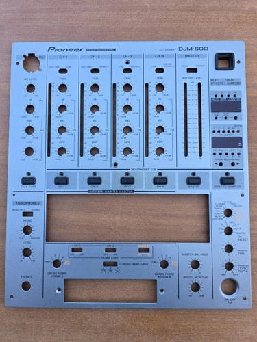 Pioneer DJM 600 Mk2 Face Plate - Good Condition. Fully Working