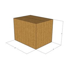 150 12x9x9 Kraft Brown Corrugated Shipping Boxes 32 ECT Single-Wall New