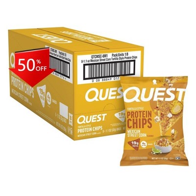 Quest Nutrition Mexican Street Corn Protein Chips - 19g Protein - 1.1oz/8ct