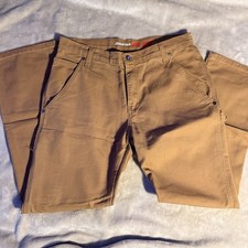 Vintage Dickies Flex Carpenter Pants Size 32x30 Tan Regular Fit Canvas Workwear