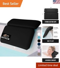 Plush Foam Bath Pillow with Secure Suction Cups - Spa Experience at Home