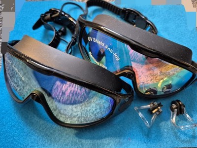 Victoper, Swim Goggles, Mirrored Fog Free, 100% UV Protection 2pk.