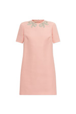 VALENTINO GARAVANI Pink Crystal Embellished Mini Dress New & Authentic