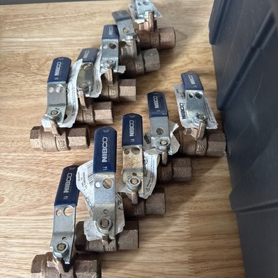 1/2  Nibco Ball Valves S-585-70 Full Port Copper Sweat Box Of 10 New
