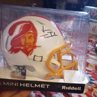 Vinny Testaverde Signed Tampa Bay Buccaneers Throwback Mini Helmet autograph
