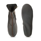 Premium Genuine Leather Socks with Inner Lining – Black - Unisex Size