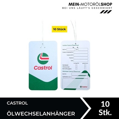 Castrol Oil Change Label (Ölwechselanhänger) 10 Stück