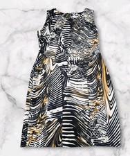 Calvin Klein Animal Print Sleeveless Dress 