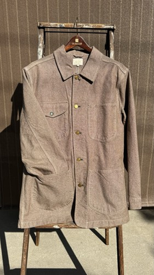 #ad #ad Wythe Heavyweight Pinpoint Canvas Barn Jacket Brown $150.00