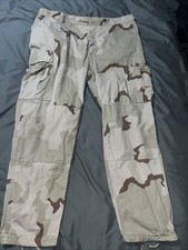 Vintage US Military Pants Mens XL Regular Desert Camo Cargo SEE PICS