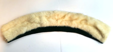 Vintage real fur collar white Mink