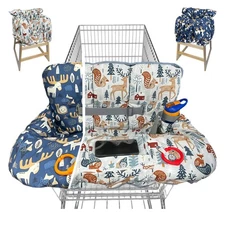 Shopping Cart Cover for Baby Grocery Cart Cover for Baby boy and Baby Girl, H...