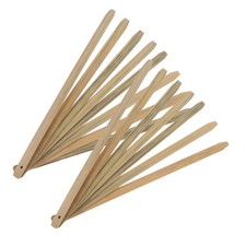 15 Pcs Handmade Bamboo Fan Handle Chinese Folding Frame Ribs DIY