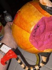 Signed Rojas Handcrafted Papier Mache Pumpkin Sculpture Halloween Folk — photo 2