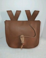 Medieval Leather Belt Pouch Brown Bag Renaissance Costume Cosplay Reenactment