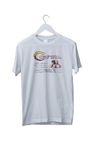 Contra NES Start Screen Retro Arcade Video Game T-Shirt Mens S M L XL 2 3 4 XL  