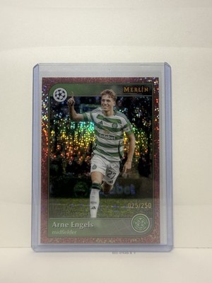 2024-25 Topps Merlin - Arne Engels- Rose Gold # d/250 Celtic FC