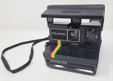 Polaroid One Step 600 Rainbow Stripe Instant Film Camera UNTESTED BIN30